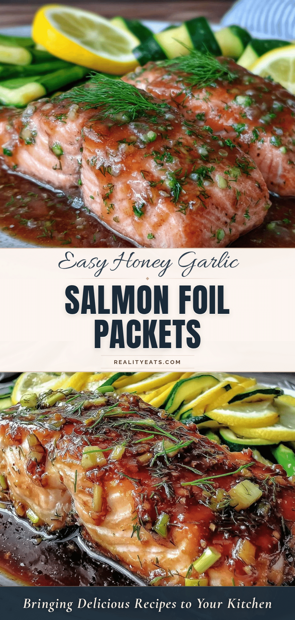 honey garlic salmon foil packets recipe