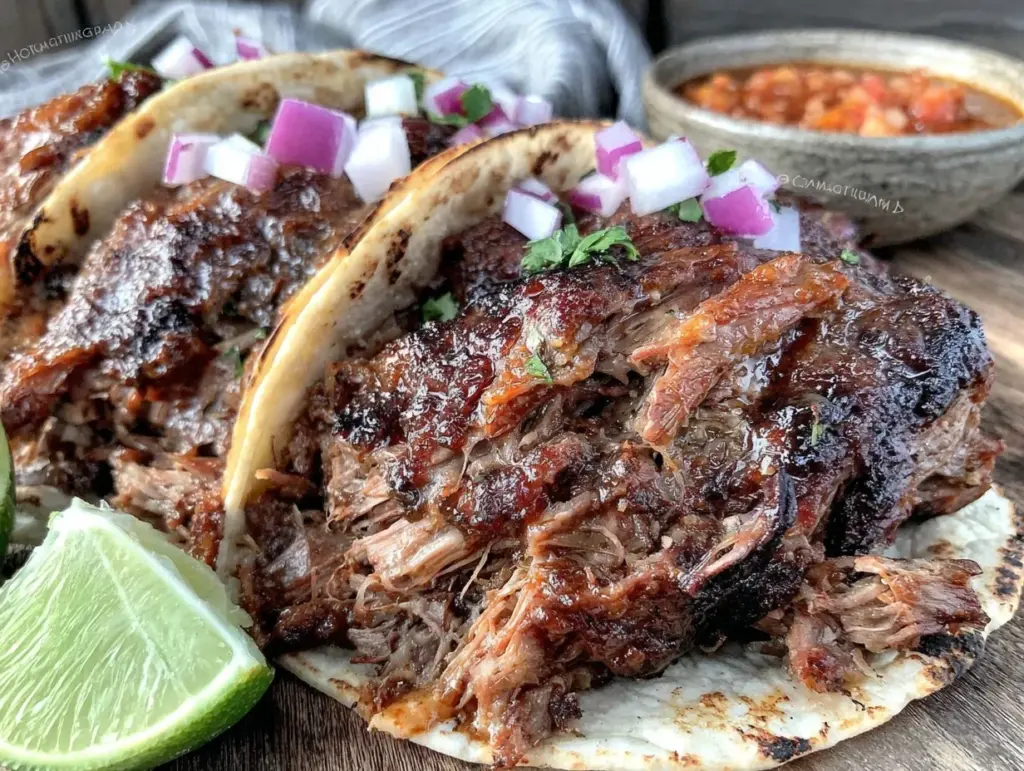 instant pot pork shoulder tacos - featured image