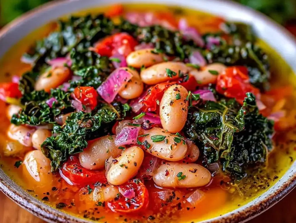 Instant Pot Tuscan white bean and kale soup - featured image