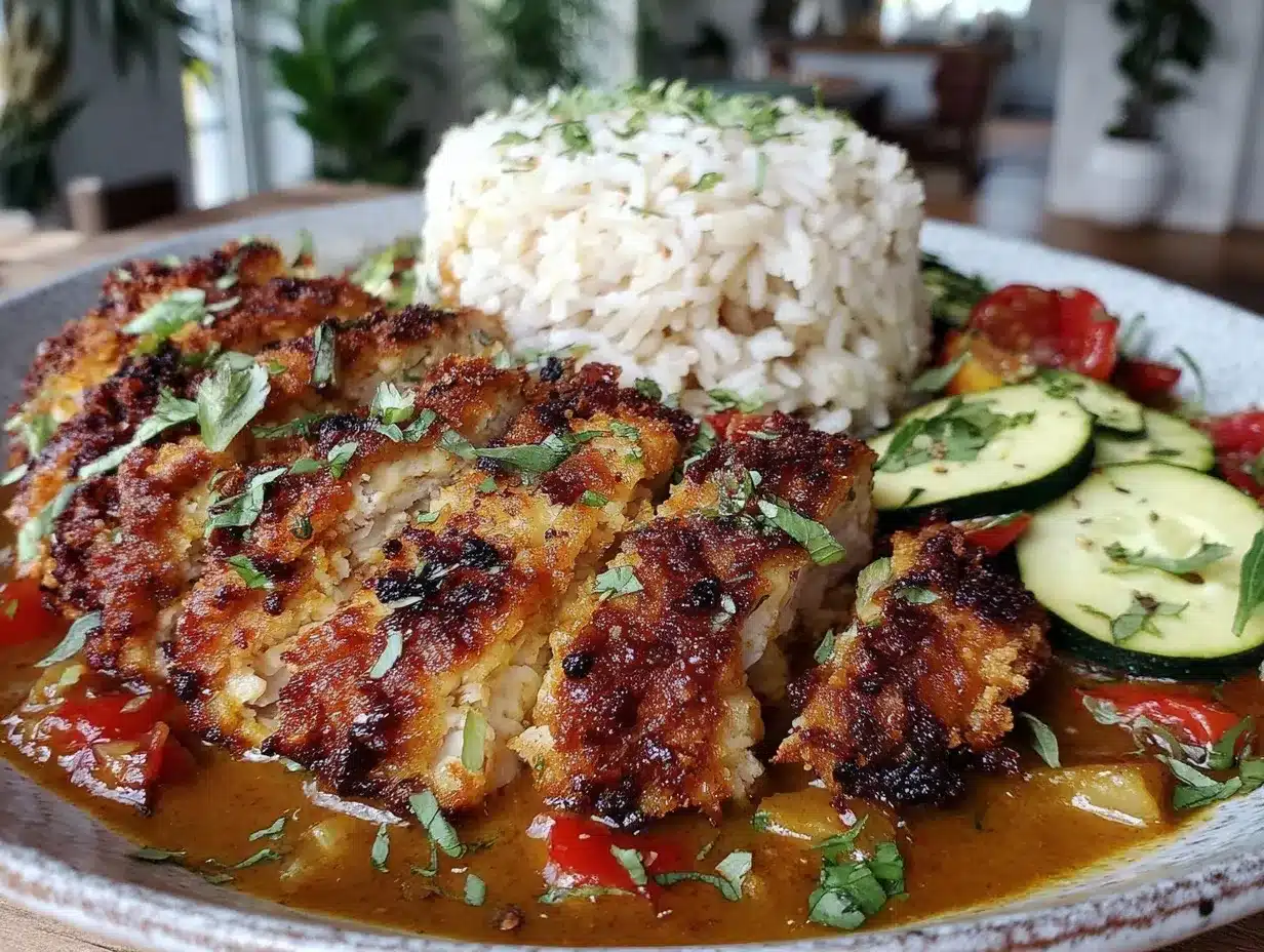 Japanese katsu chicken curry preparation steps
