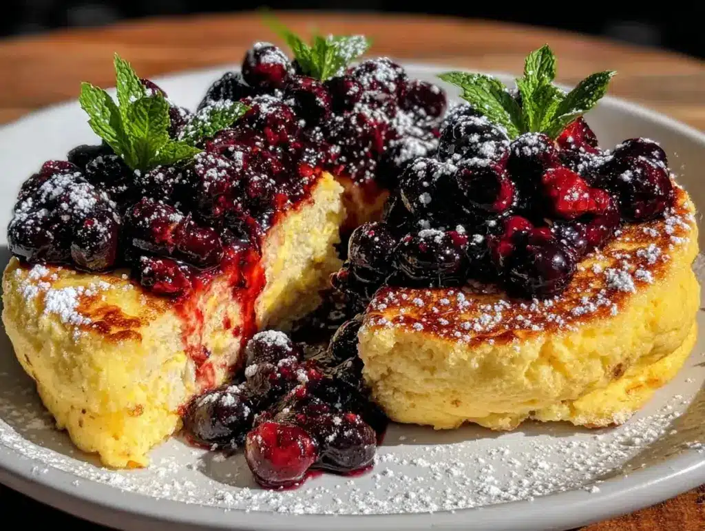 lemon ricotta pancakes - featured image