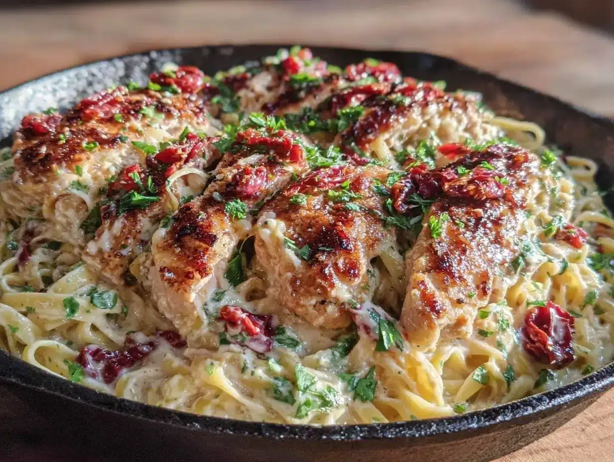 marry me chicken pasta skillet preparation steps