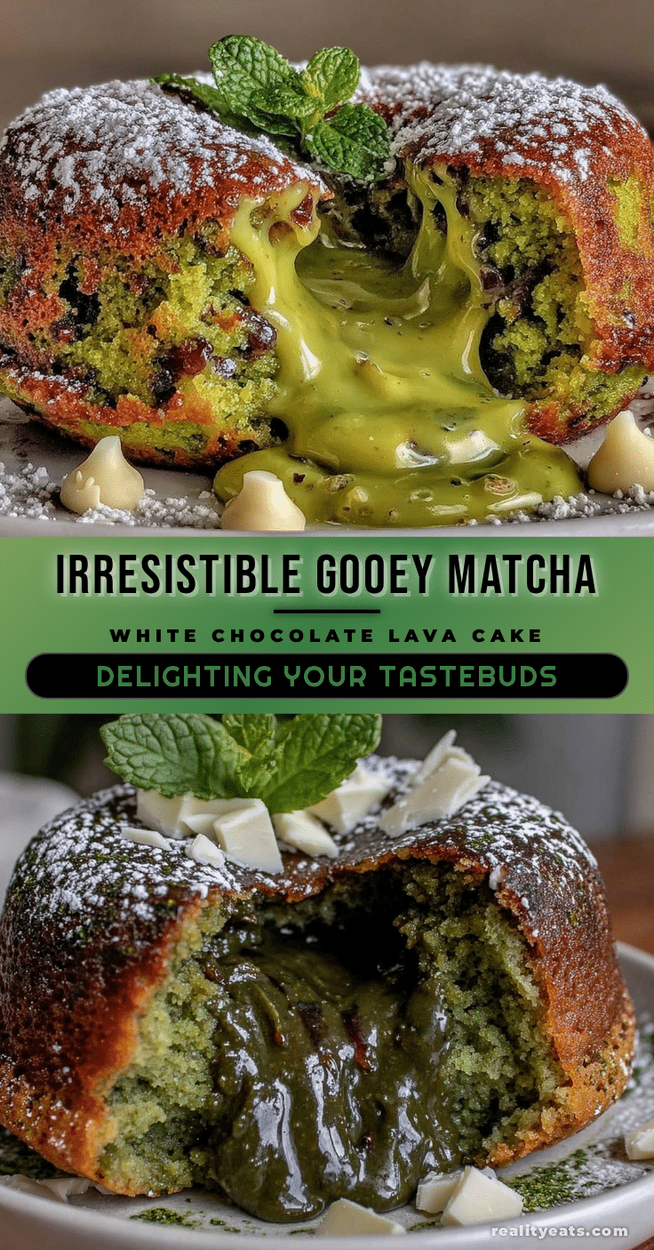 matcha white chocolate lava cake recipe
