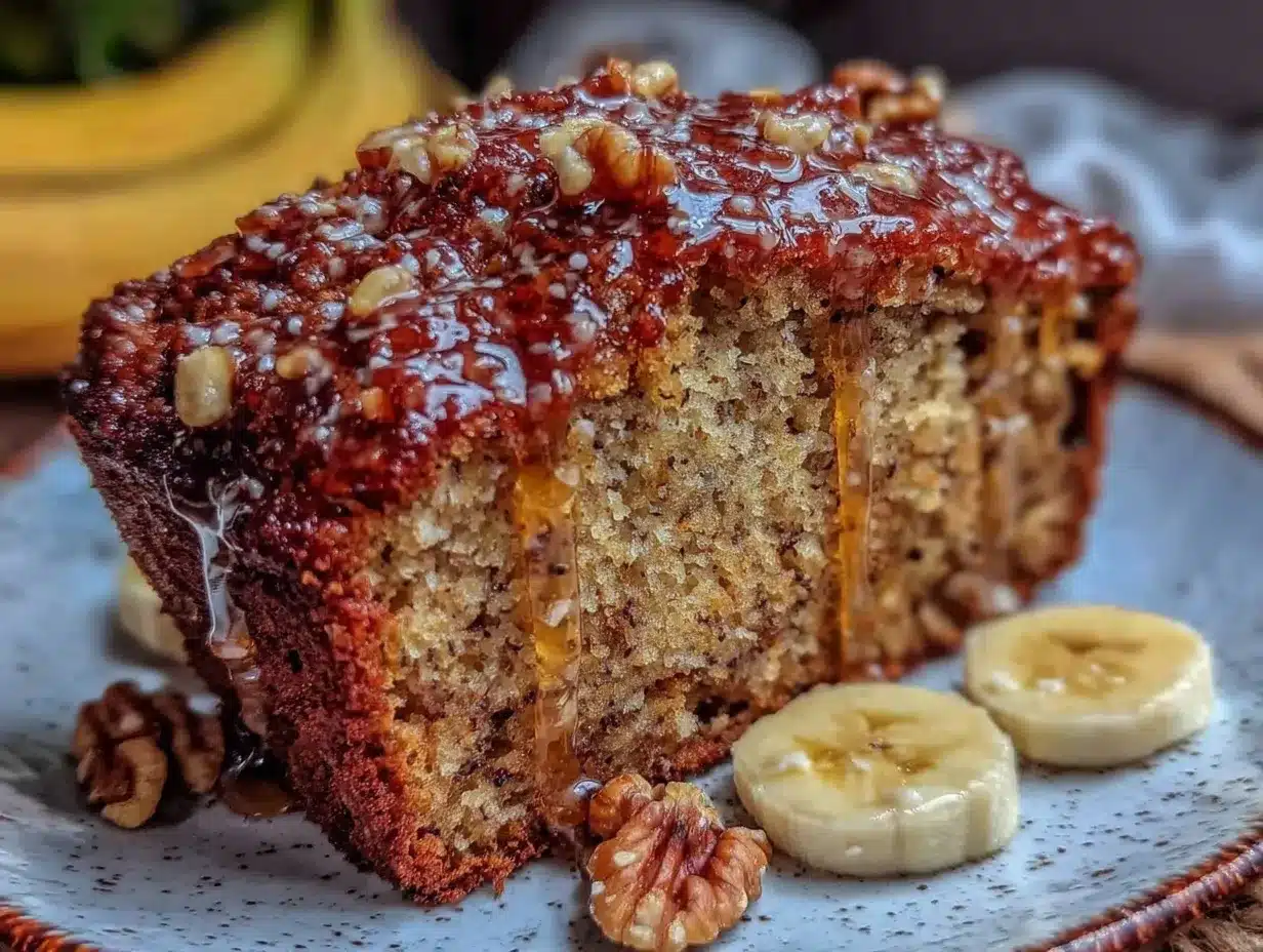 moist banana bread with brown butter glaze preparation steps
