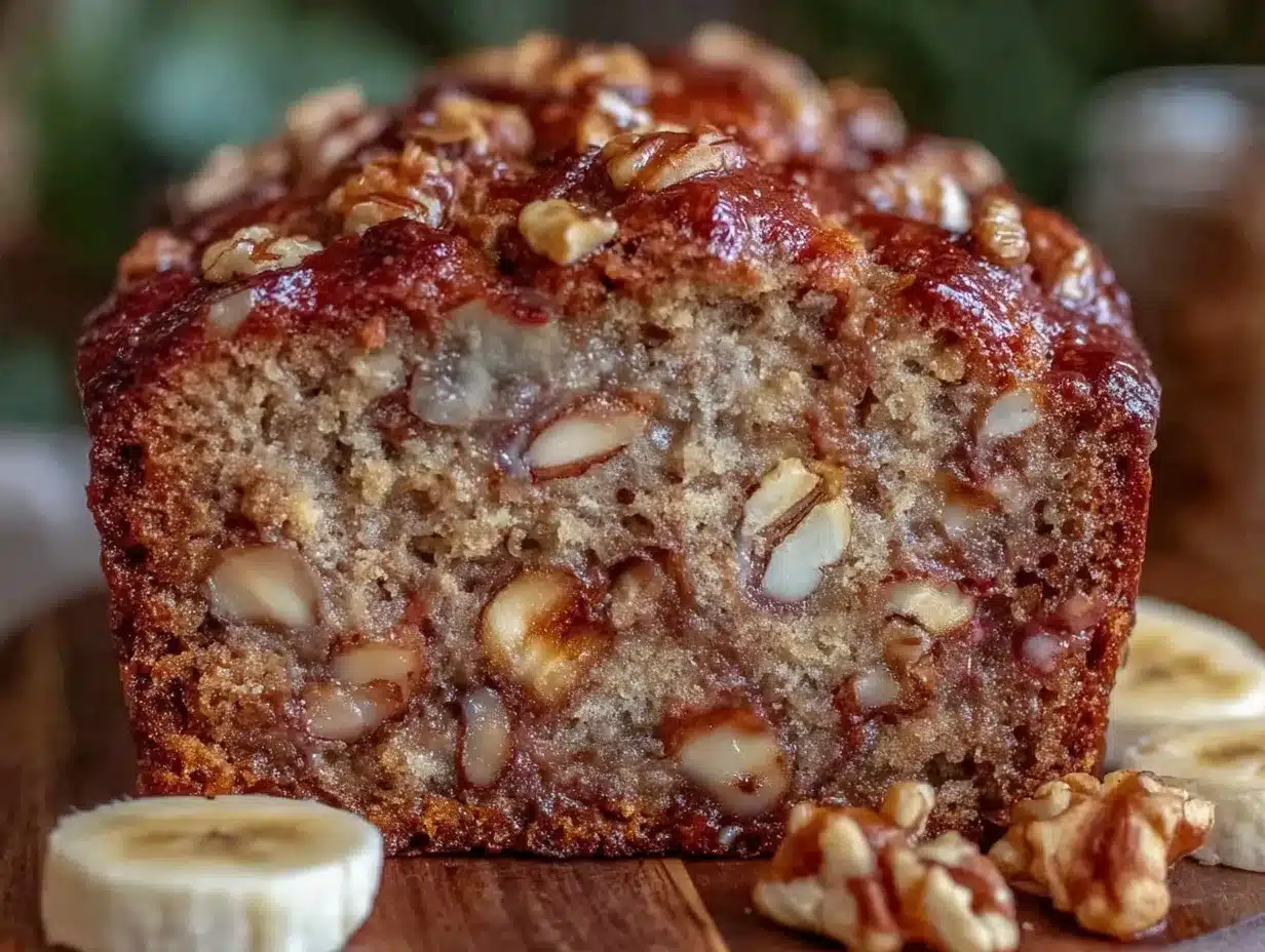 moist keto almond flour banana walnut bread preparation steps