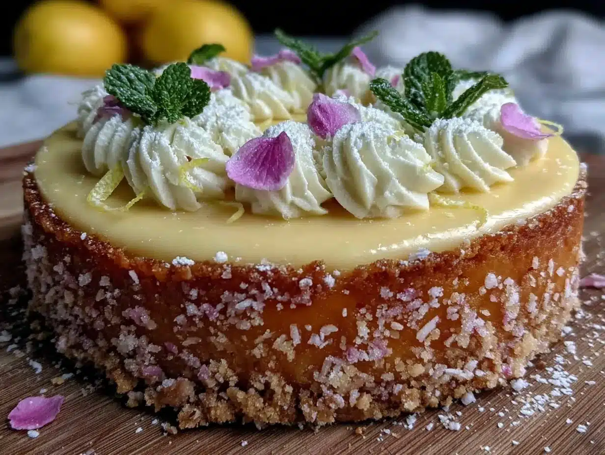no-bake lemon curd mousse tart preparation steps