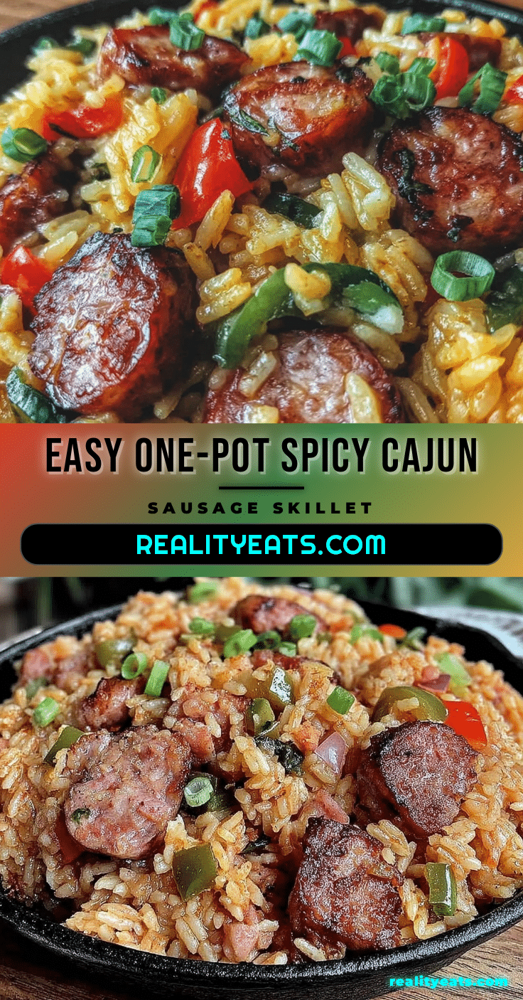 one-pot cajun sausage and rice skillet recipe