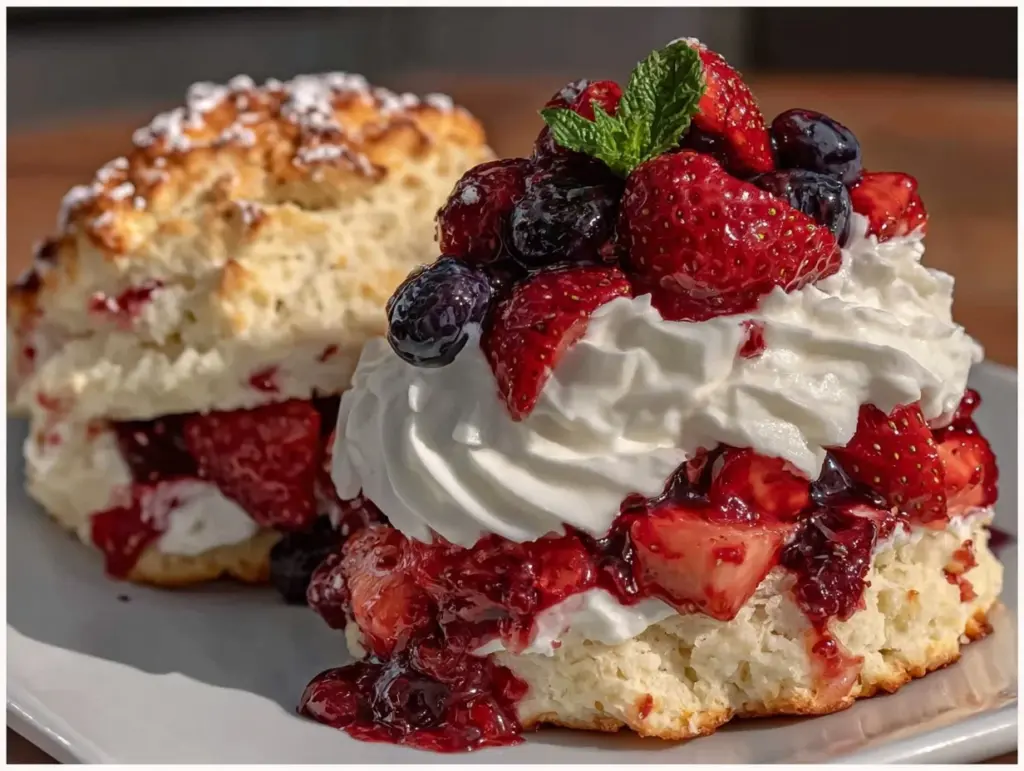 patriotic berry shortcake - featured image