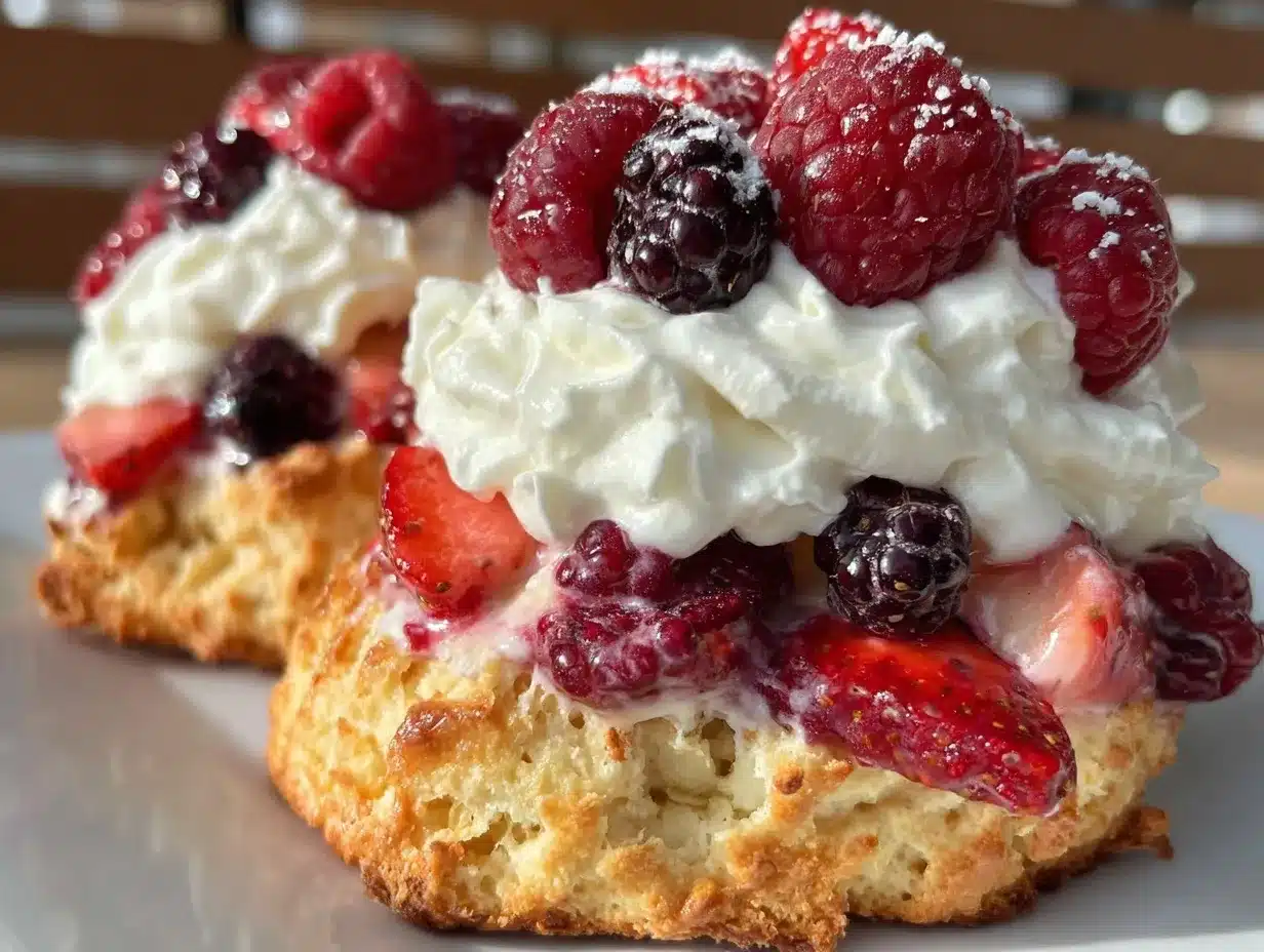 patriotic berry shortcake preparation steps