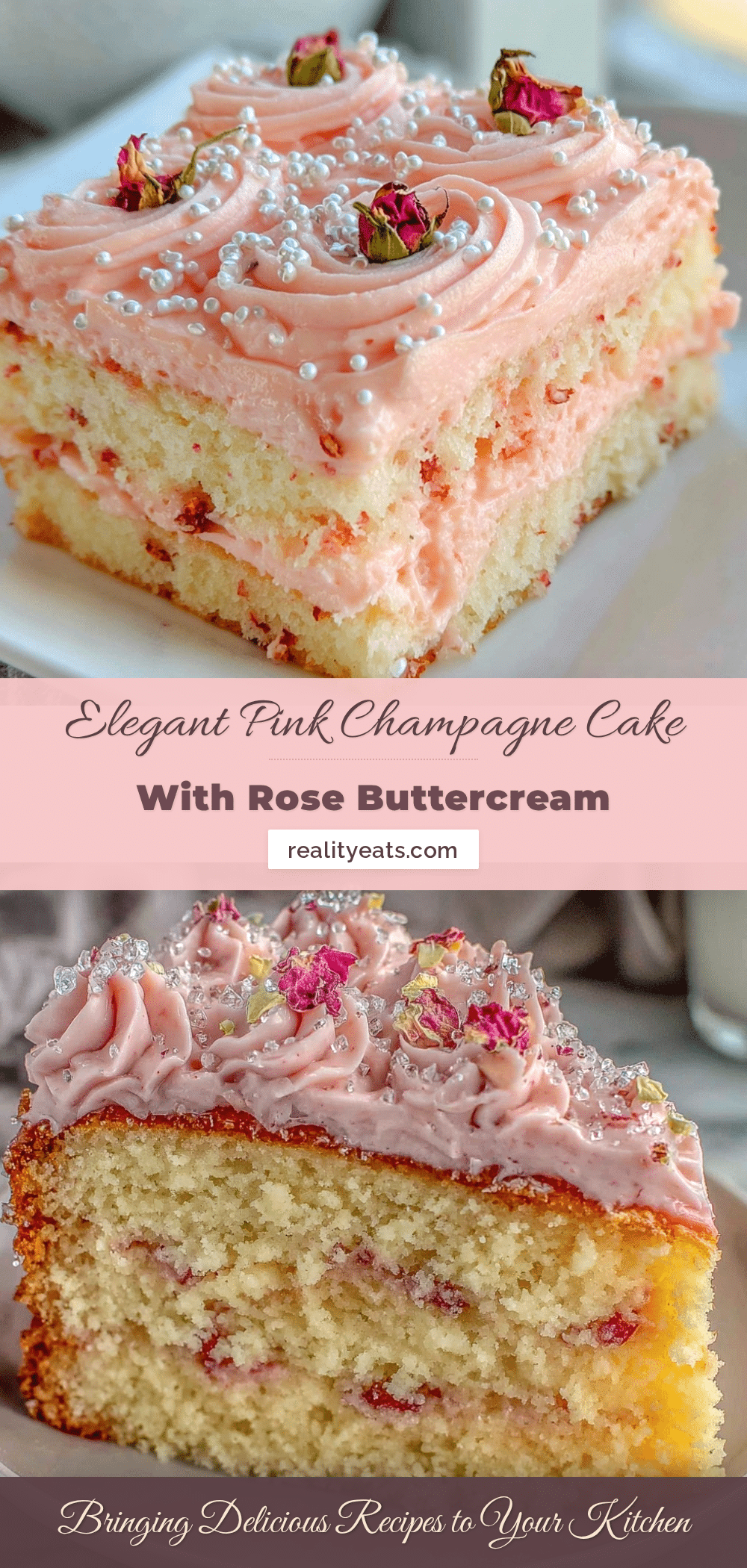 pink champagne cake recipe