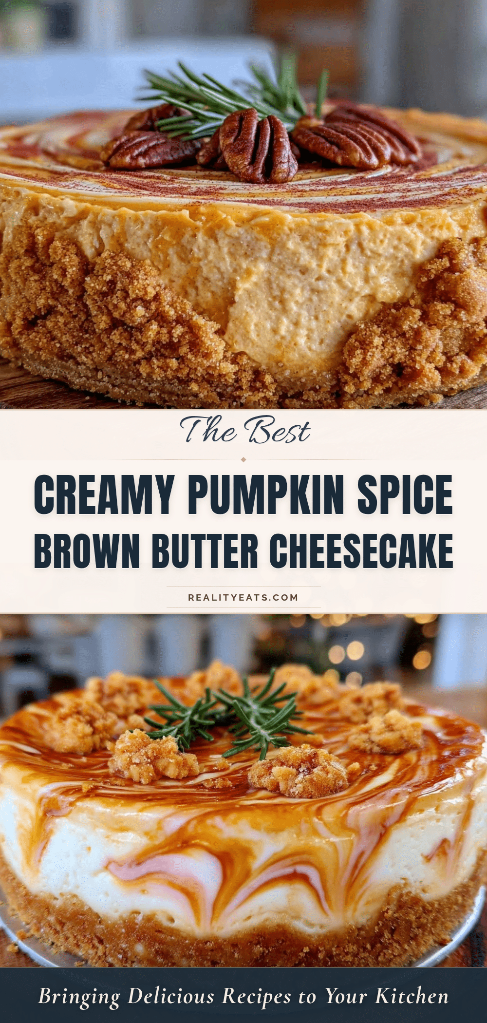 pumpkin spice brown butter cheesecake recipe