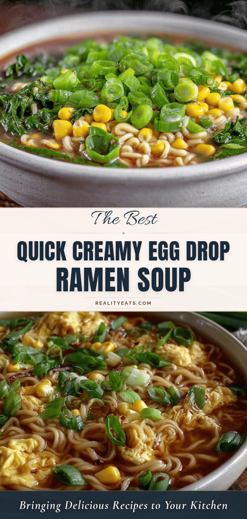 quick creamy egg drop ramen soup recipe