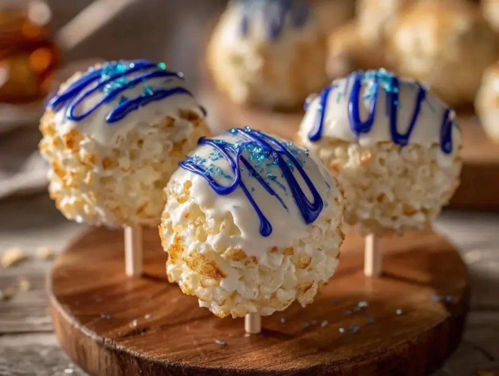 R2-D2 Rice Krispie Treat Pops - featured image