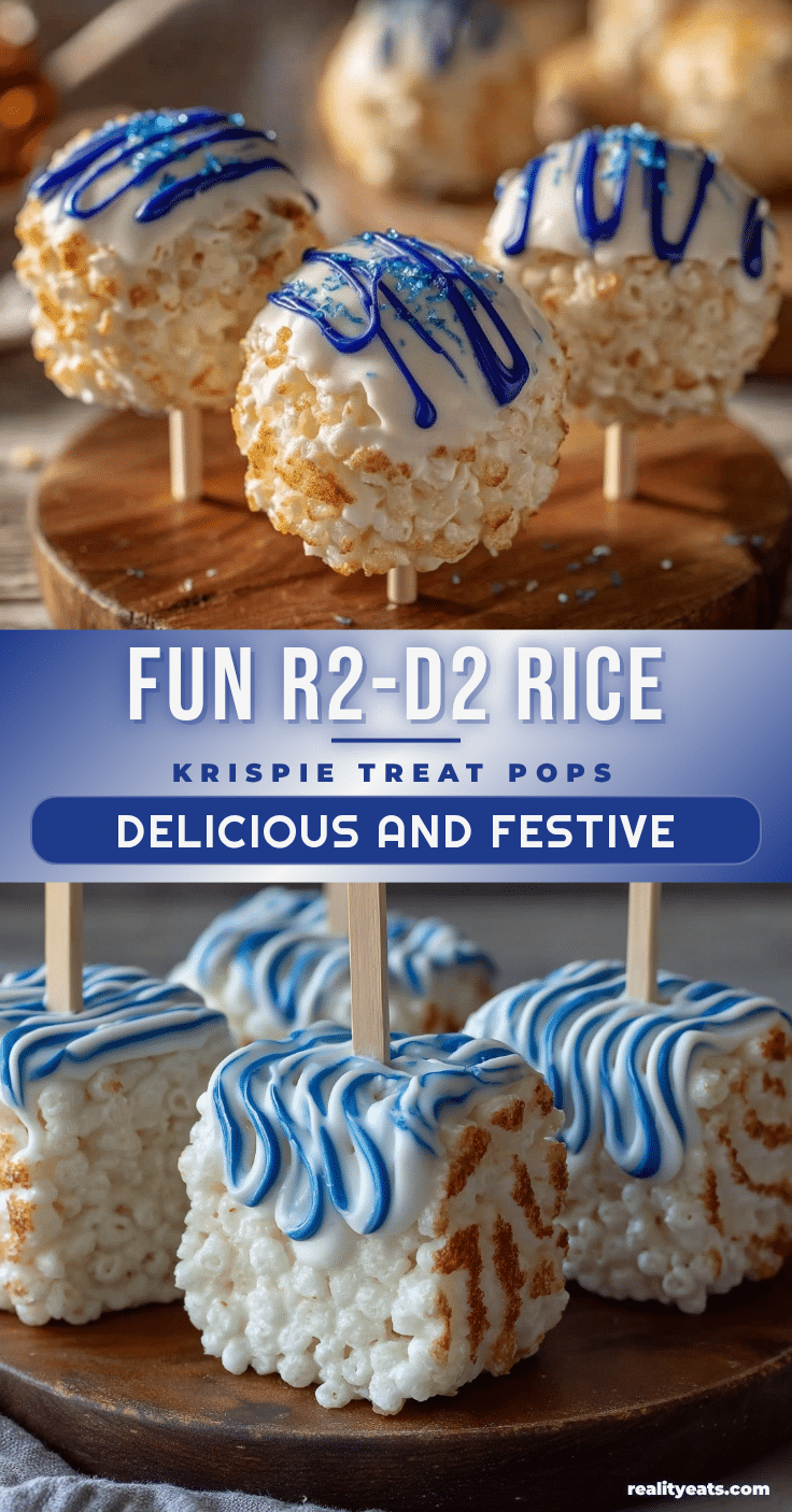 R2-D2 Rice Krispie Treat Pops recipe