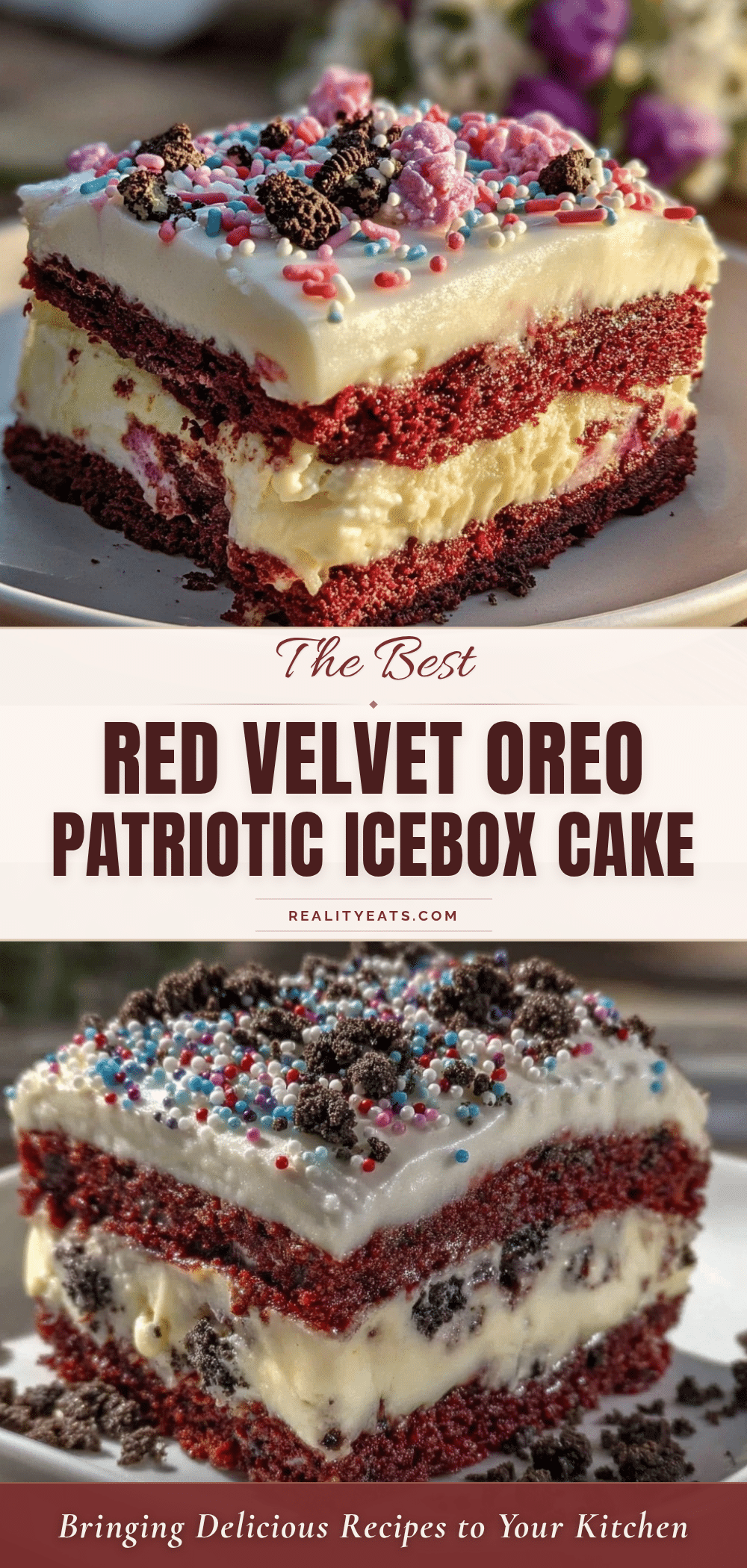 red velvet oreo icebox cake recipe