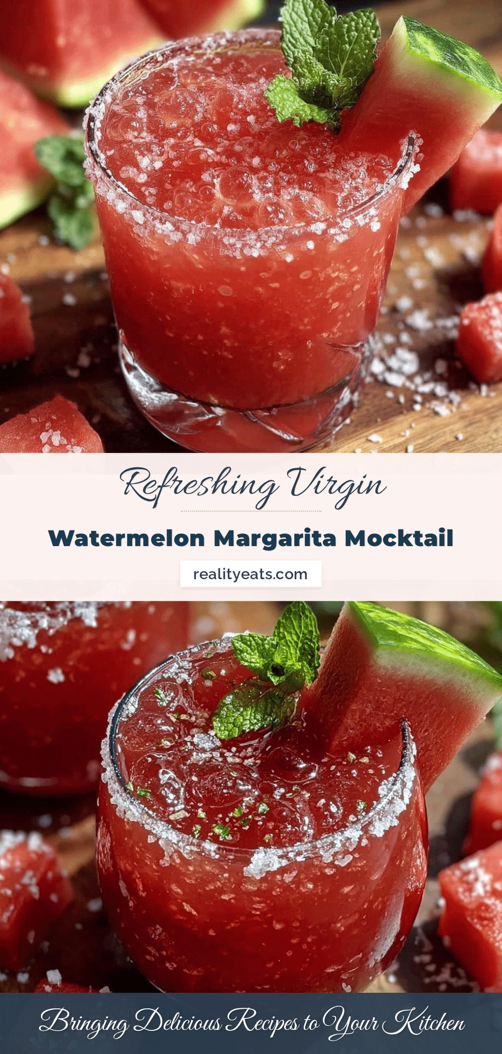 refreshing virgin watermelon margarita mocktail recipe