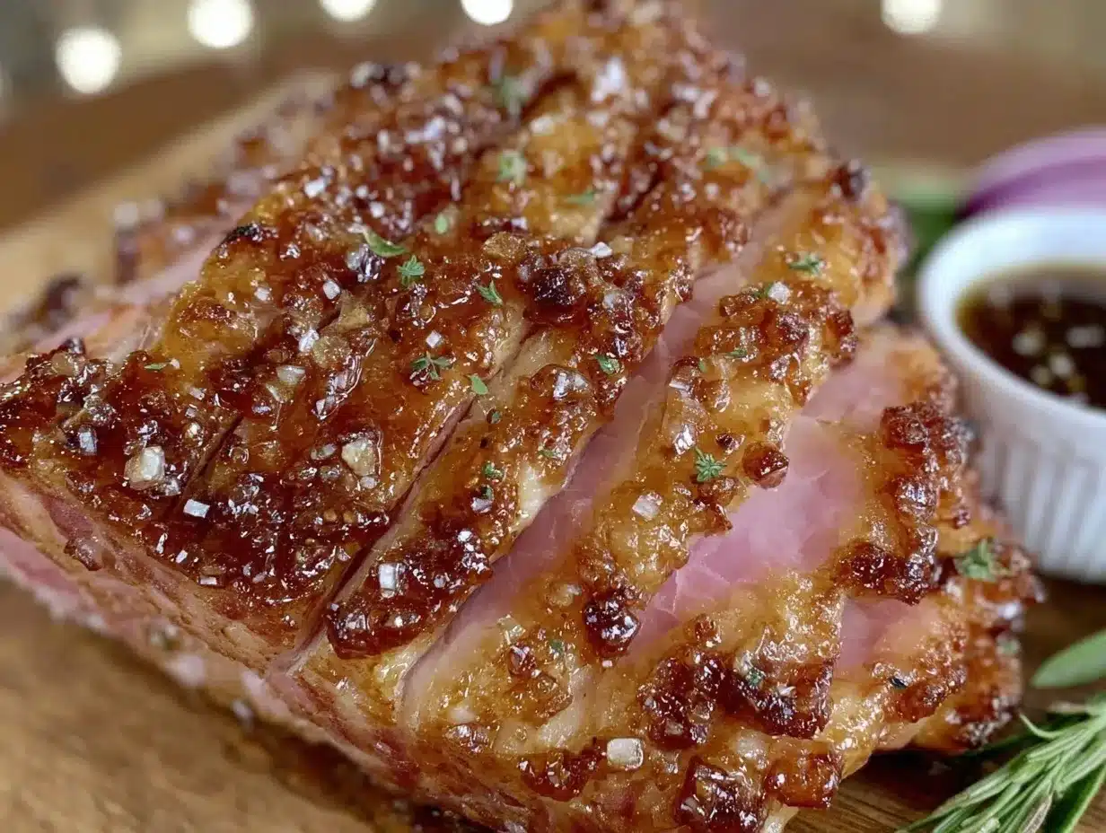 slow cooker brown sugar glazed ham preparation steps