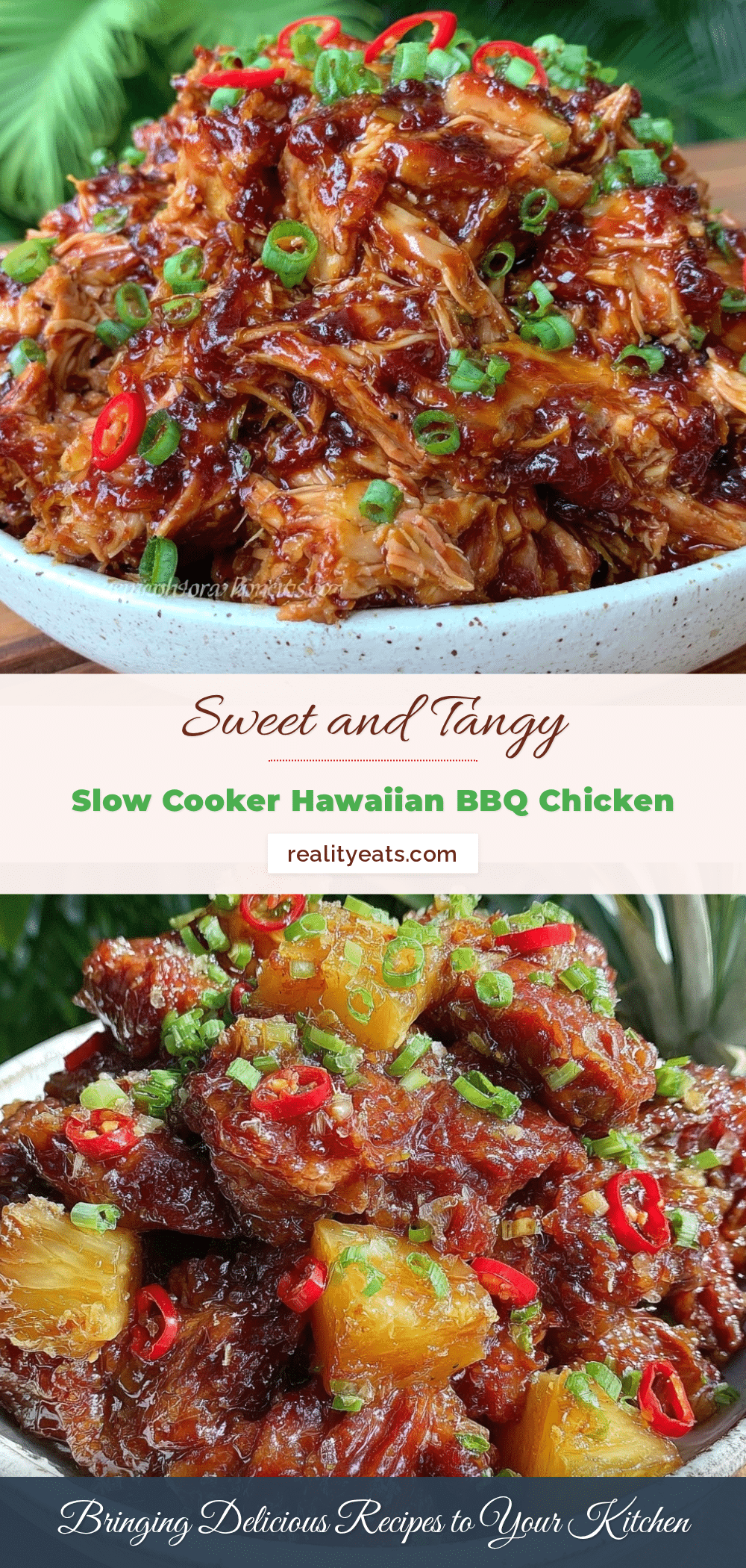 slow cooker hawaiian bbq chicken recipe