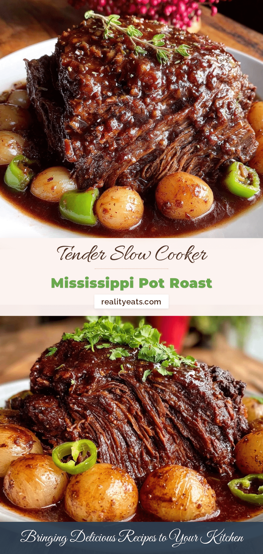 slow cooker Mississippi pot roast recipe recipe
