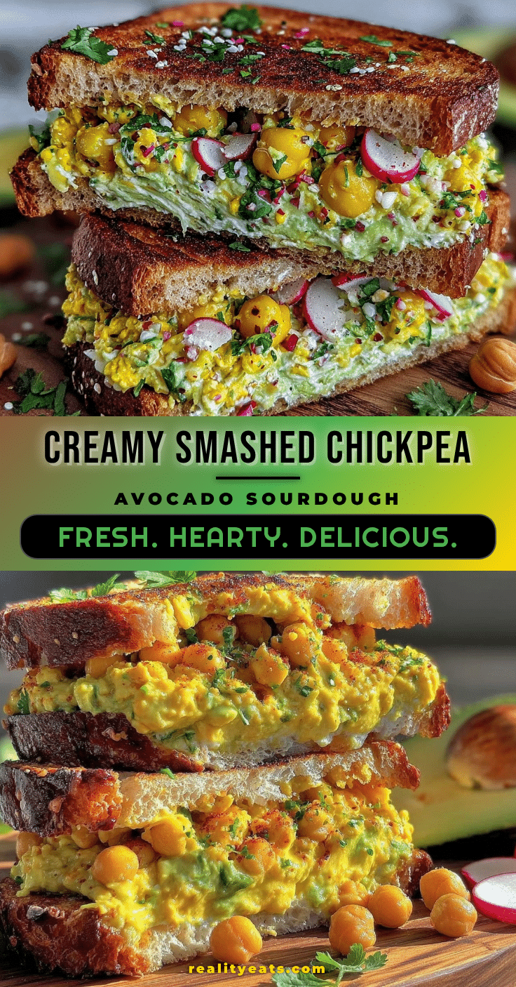 smashed chickpea avocado sandwich recipe