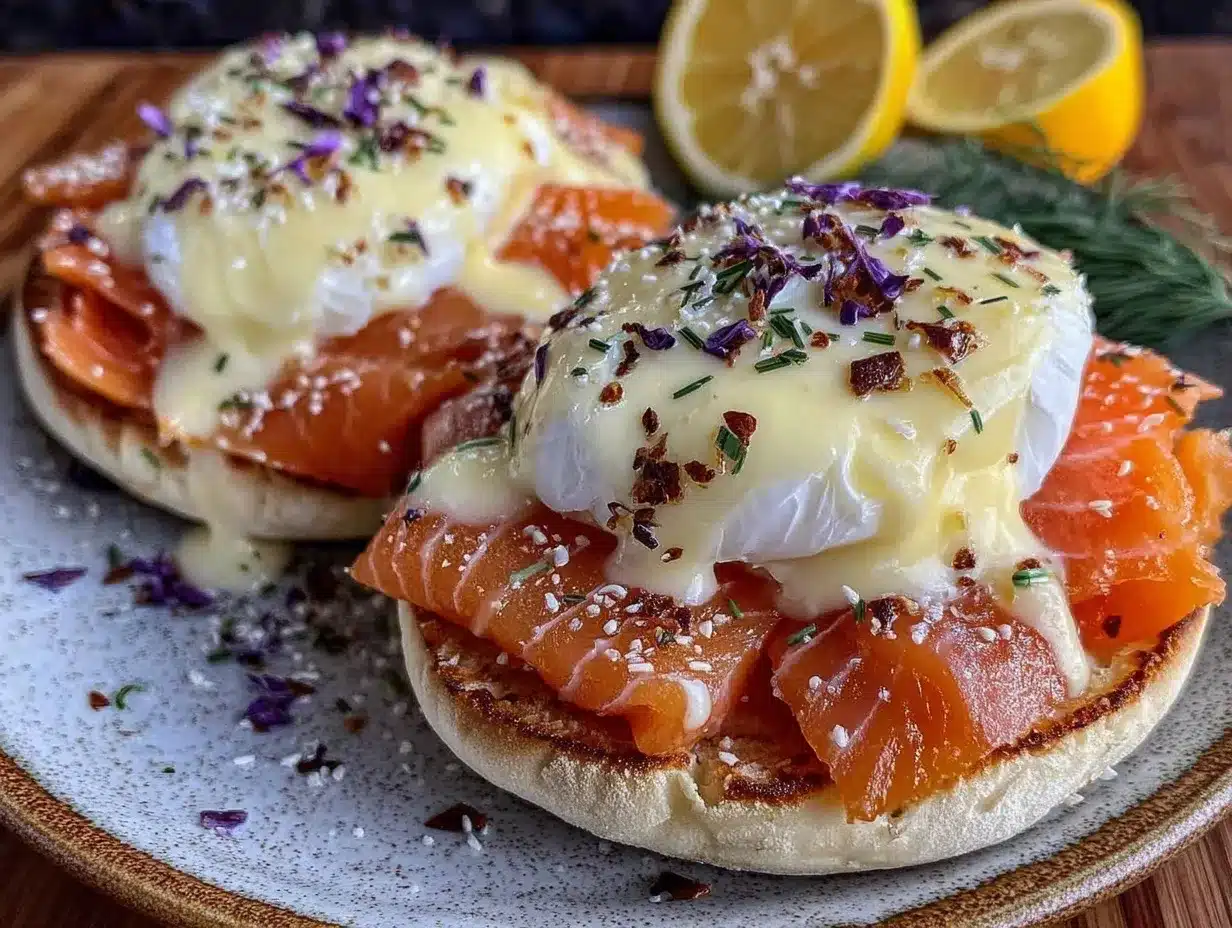 smoked salmon eggs benedict preparation steps