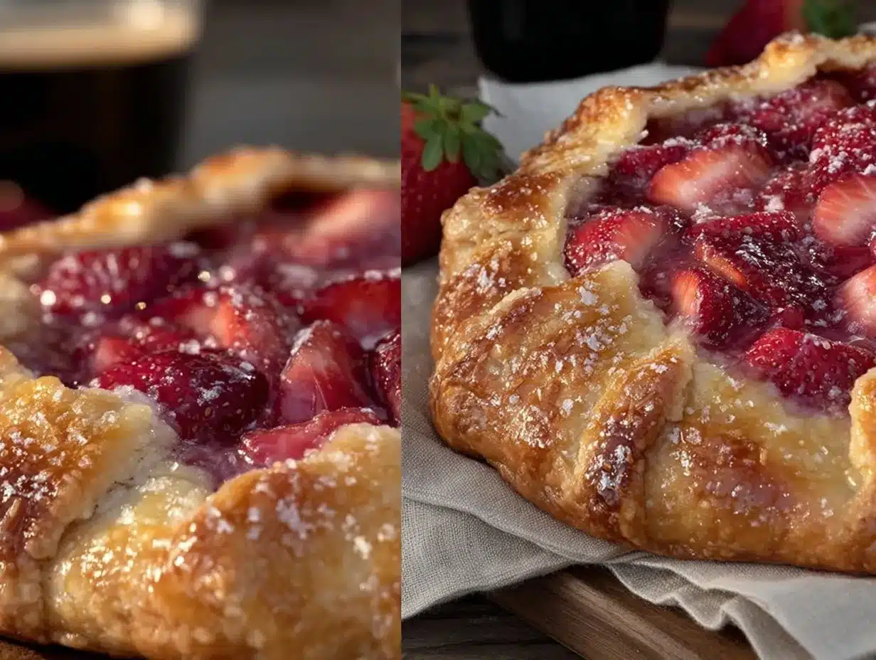 strawberry rhubarb galette preparation steps