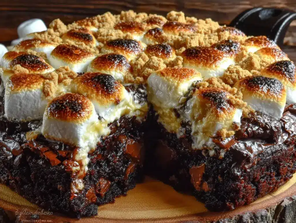 Ultimate Gooey S’mores Skillet Brownie - featured image