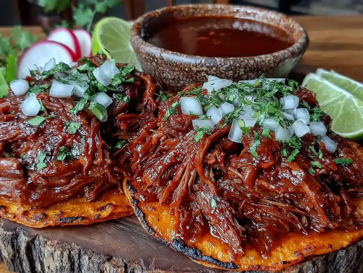 vegan birria-style jackfruit tacos preparation steps