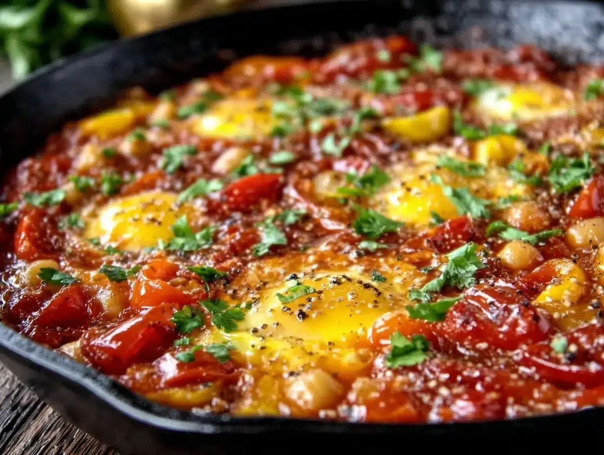 vegan shakshuka preparation steps