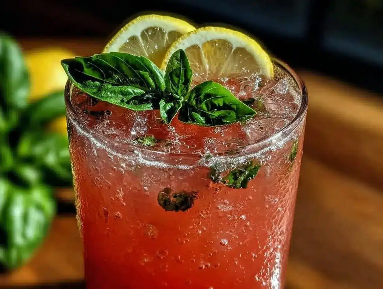 watermelon basil lemonade preparation steps