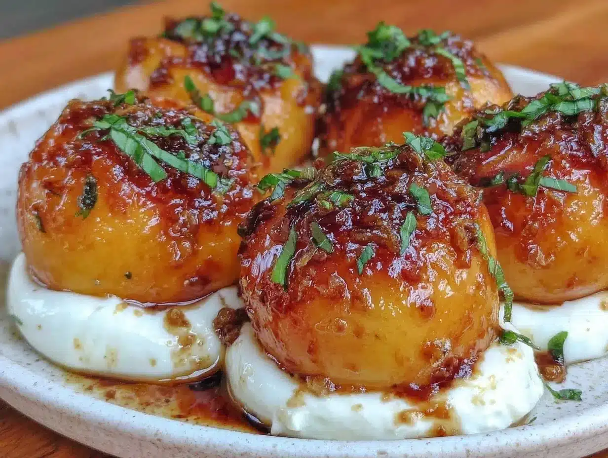 balsamic roasted peaches preparation steps