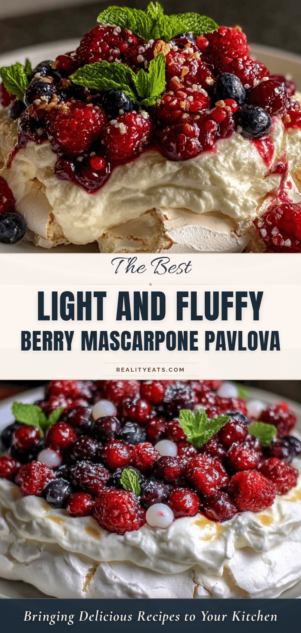 berry mascarpone pavlova recipe