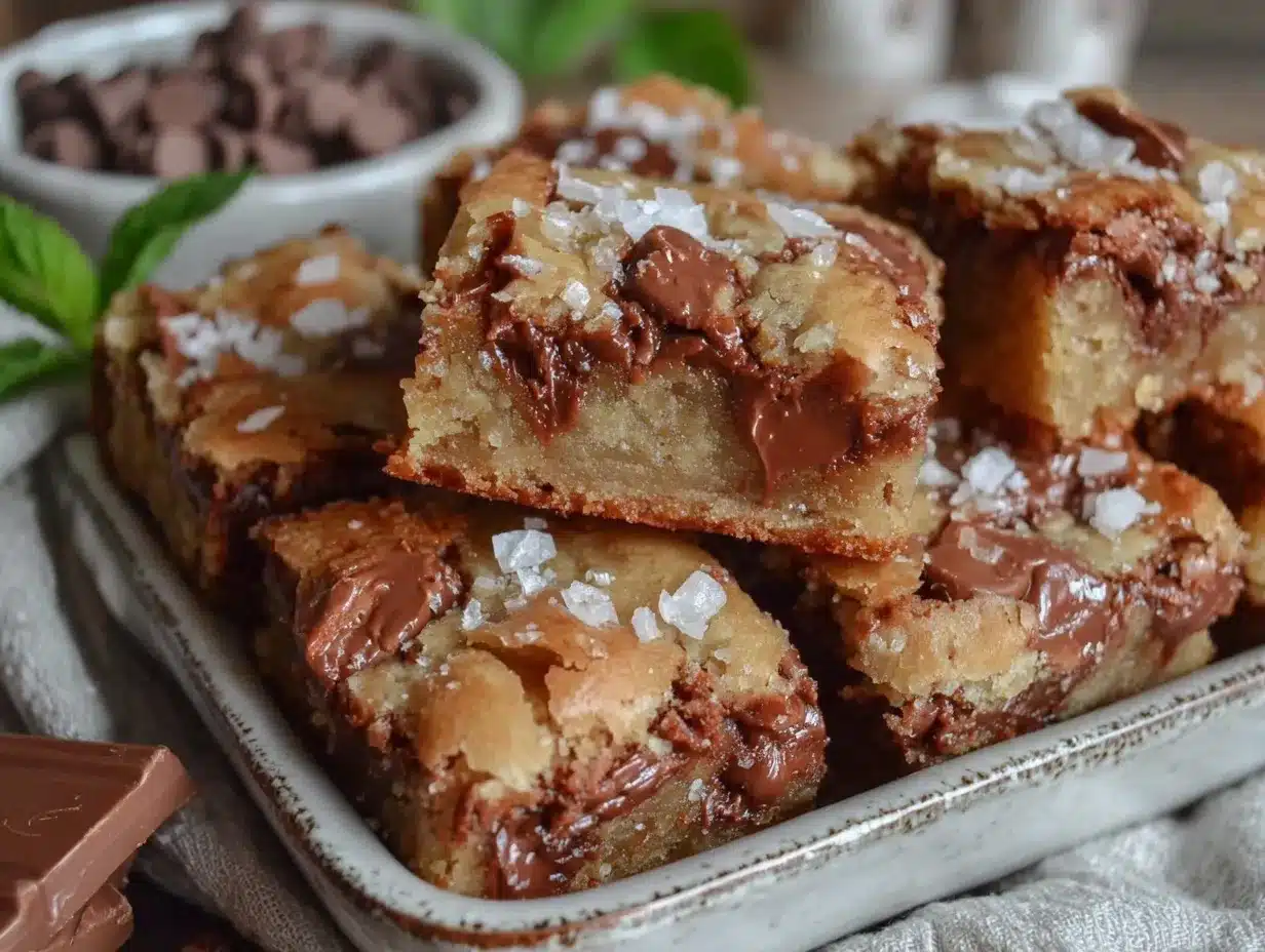 brown butter chocolate chip cookie bars preparation steps