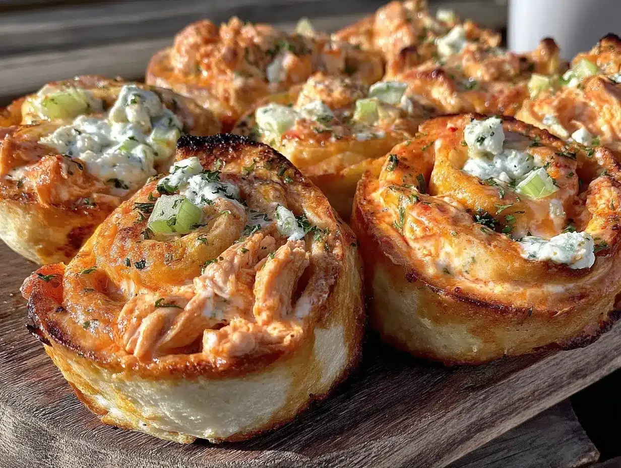 buffalo chicken pinwheels preparation steps