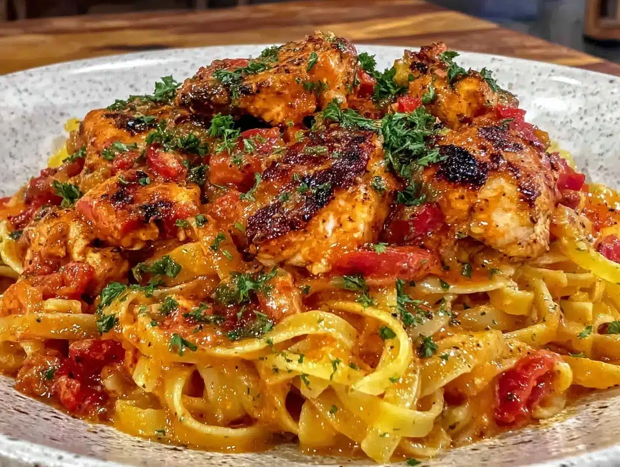 creamy cajun chicken pasta preparation steps