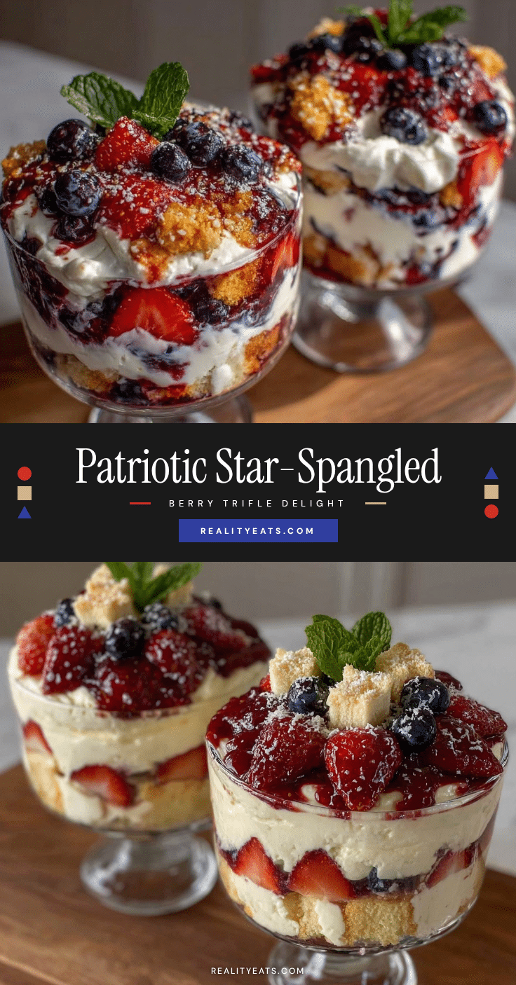 creamy star-spangled berry trifle recipe