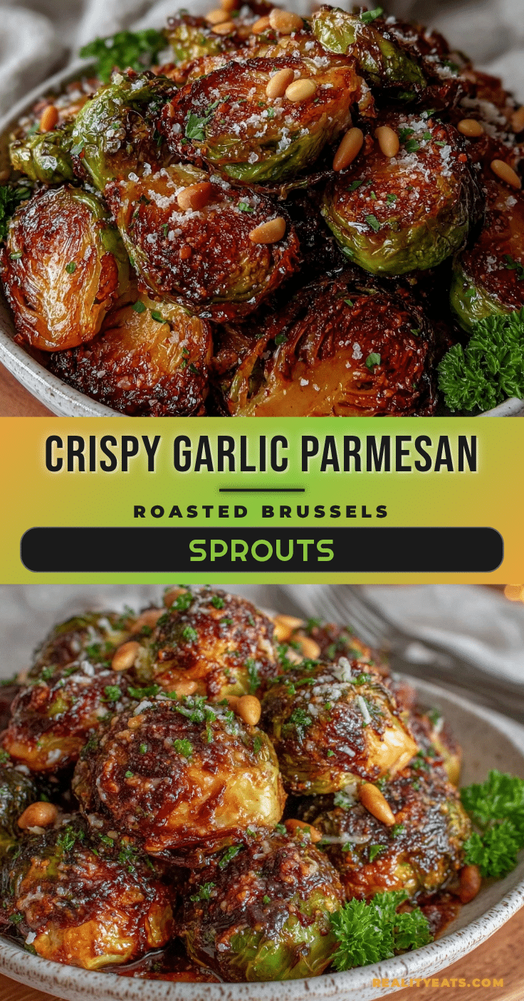 crispy garlic parmesan roasted brussels sprouts recipe