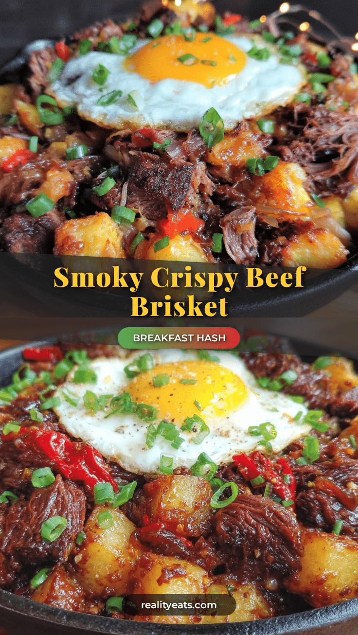 crispy smoked beef brisket breakfast hash recipe