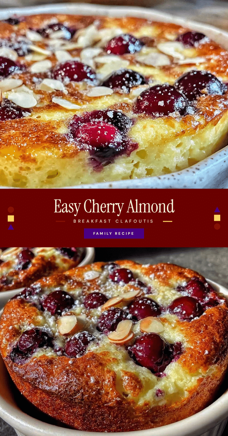 easy cherry almond breakfast clafoutis recipe