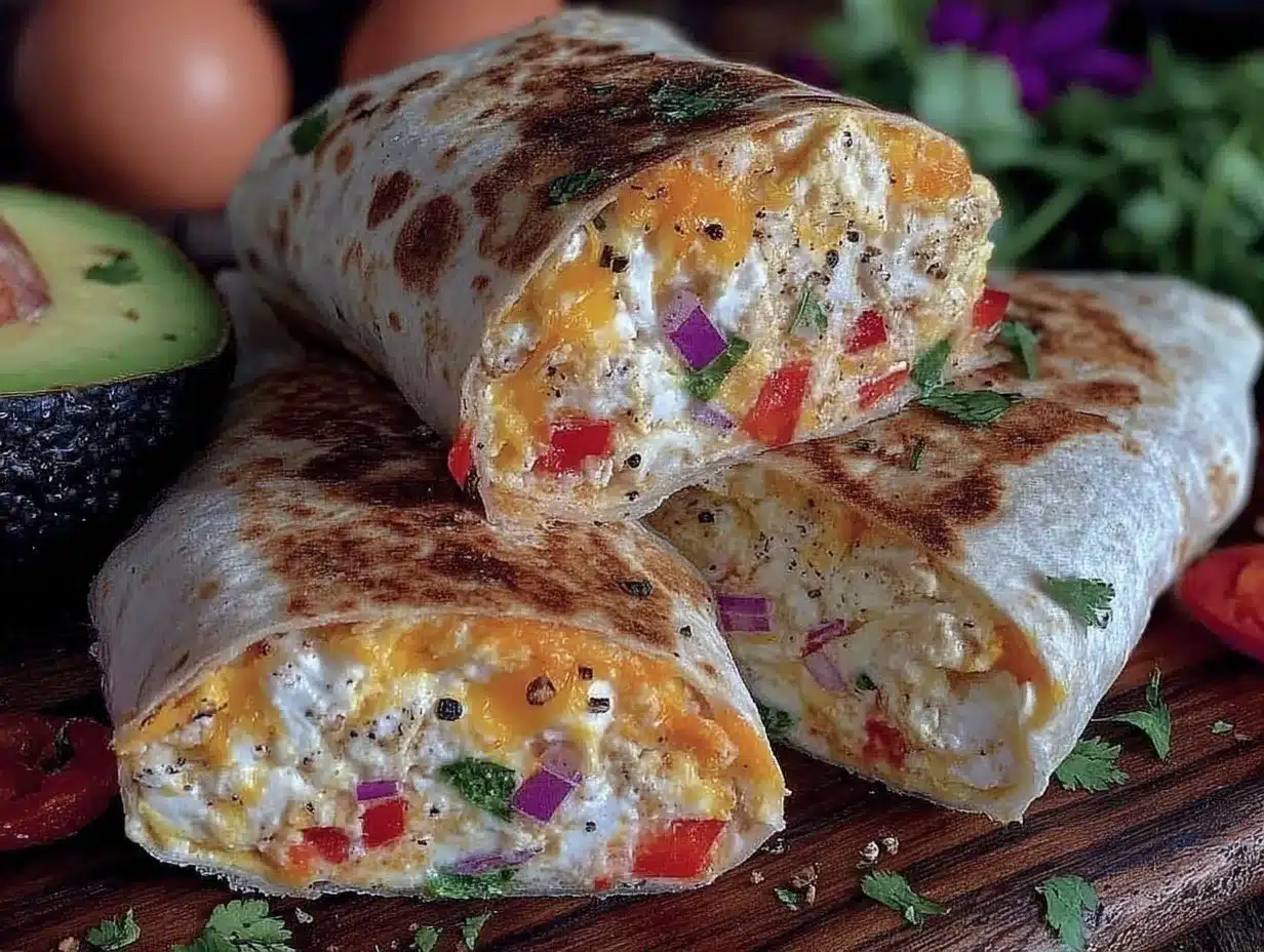 easy make-ahead egg white breakfast burritos preparation steps