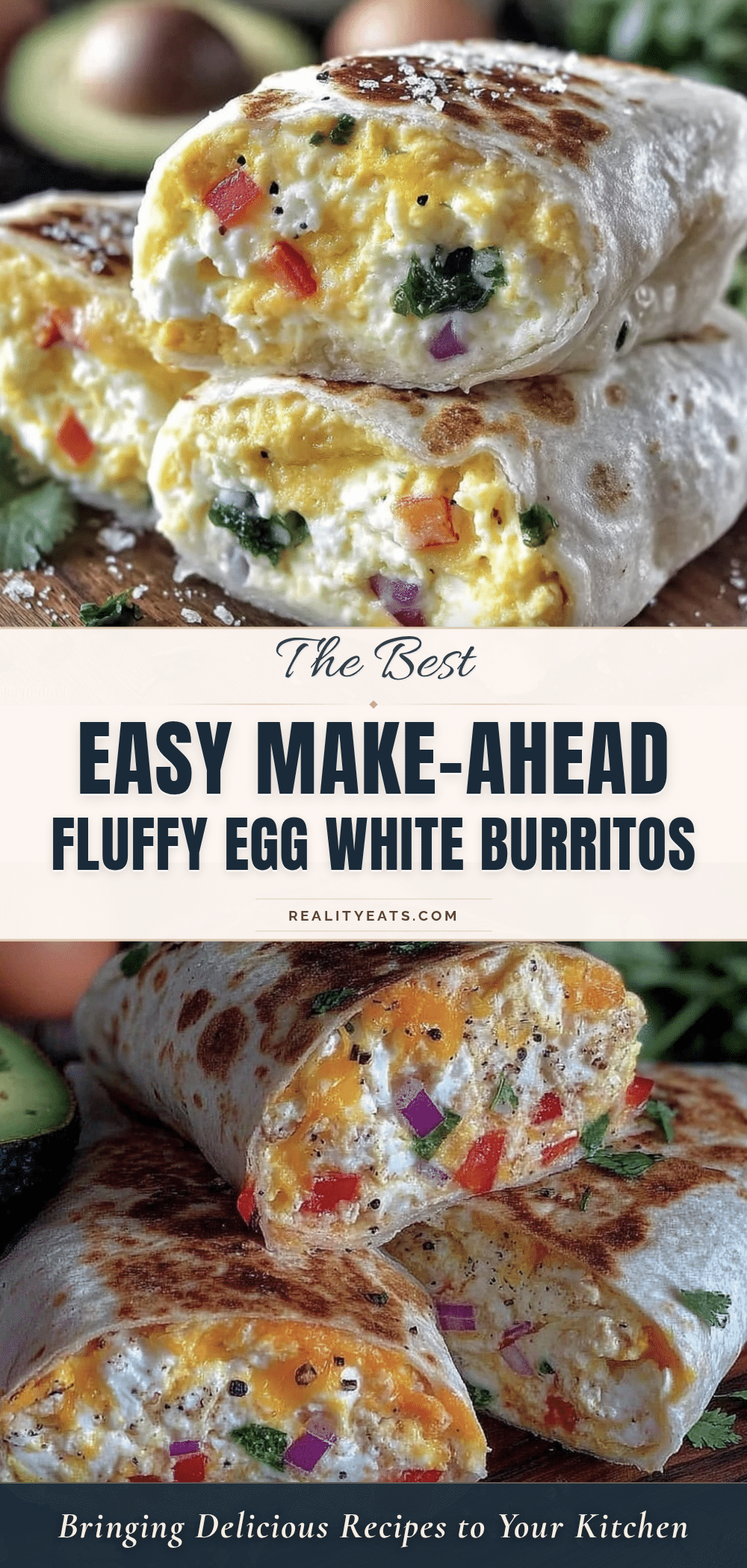 easy make-ahead egg white breakfast burritos recipe