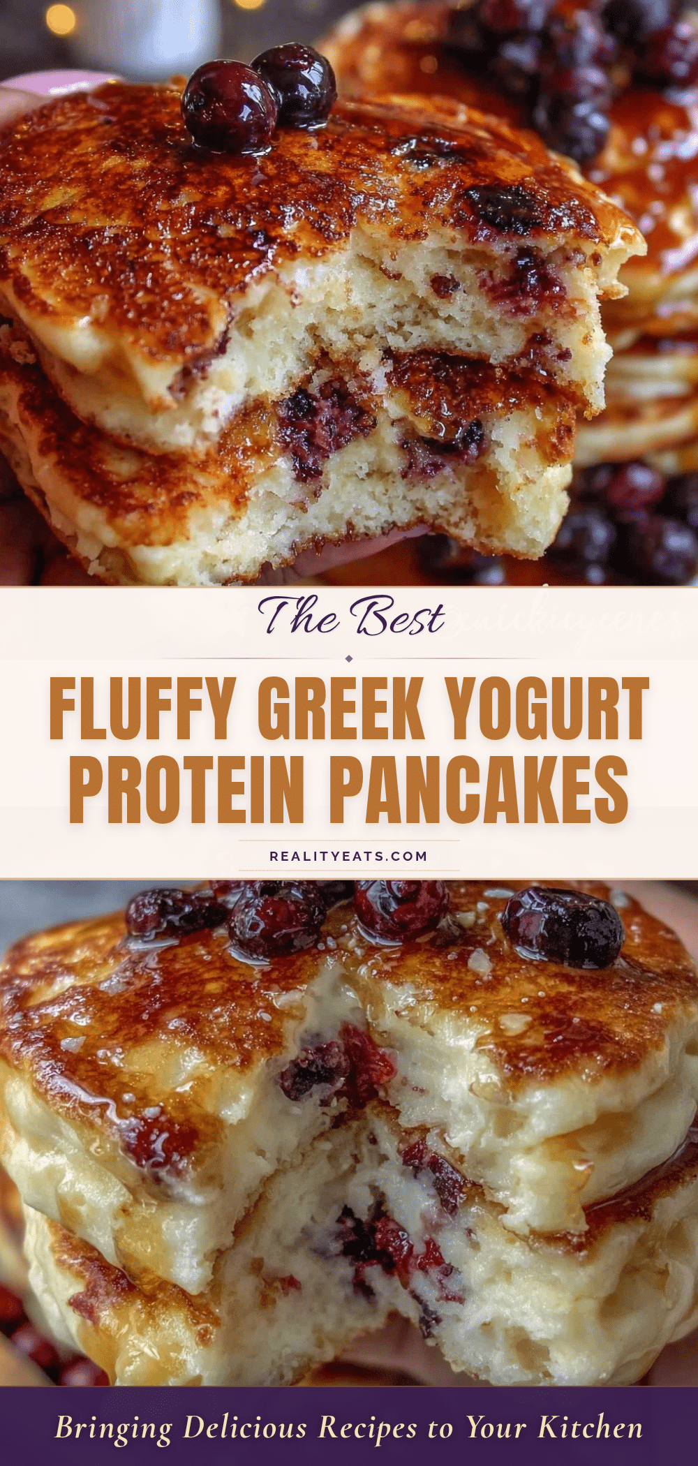 fluffy greek yogurt protein pancakes recipe