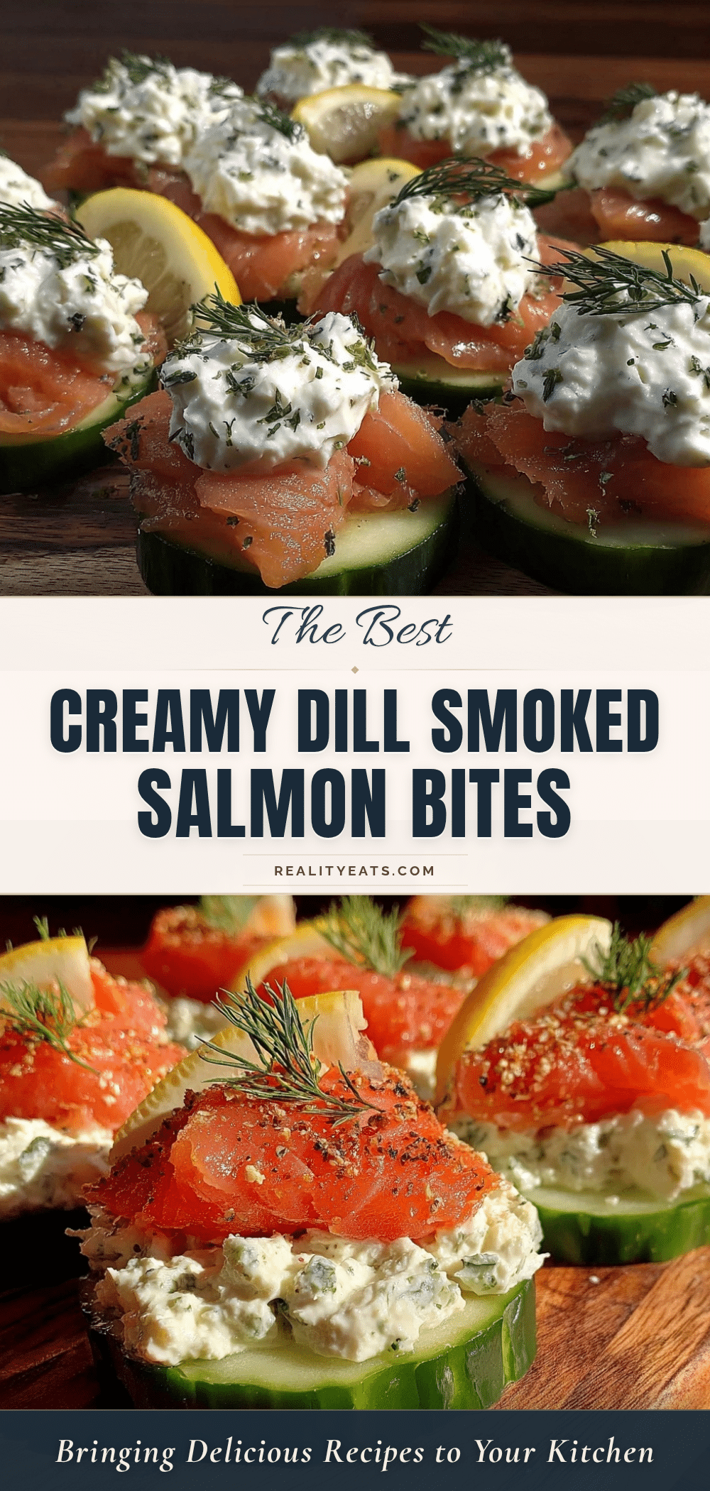 fresh smoked salmon cucumber rounds recipe