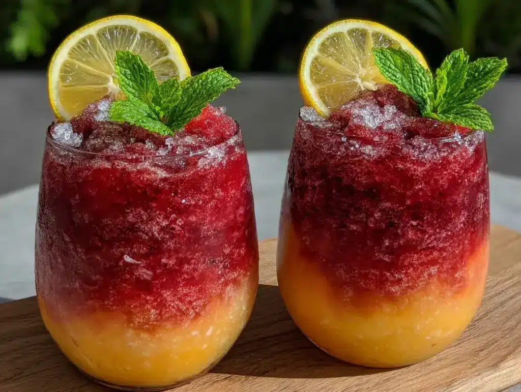 frozen strawberry lemonade slushie - featured image