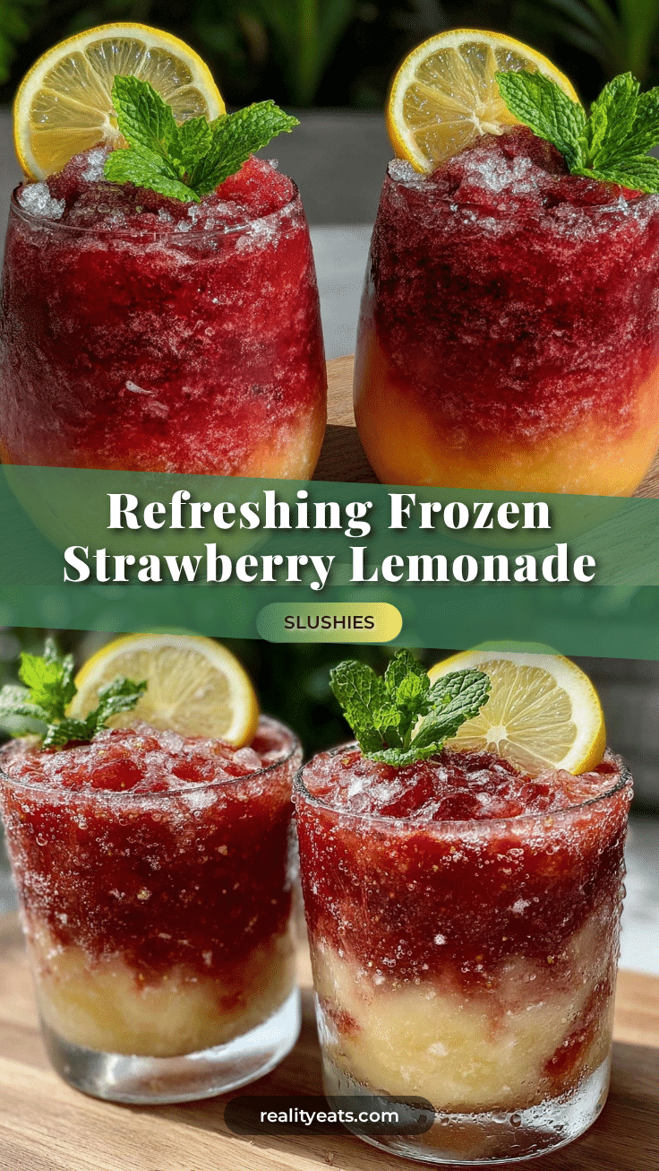 frozen strawberry lemonade slushie recipe