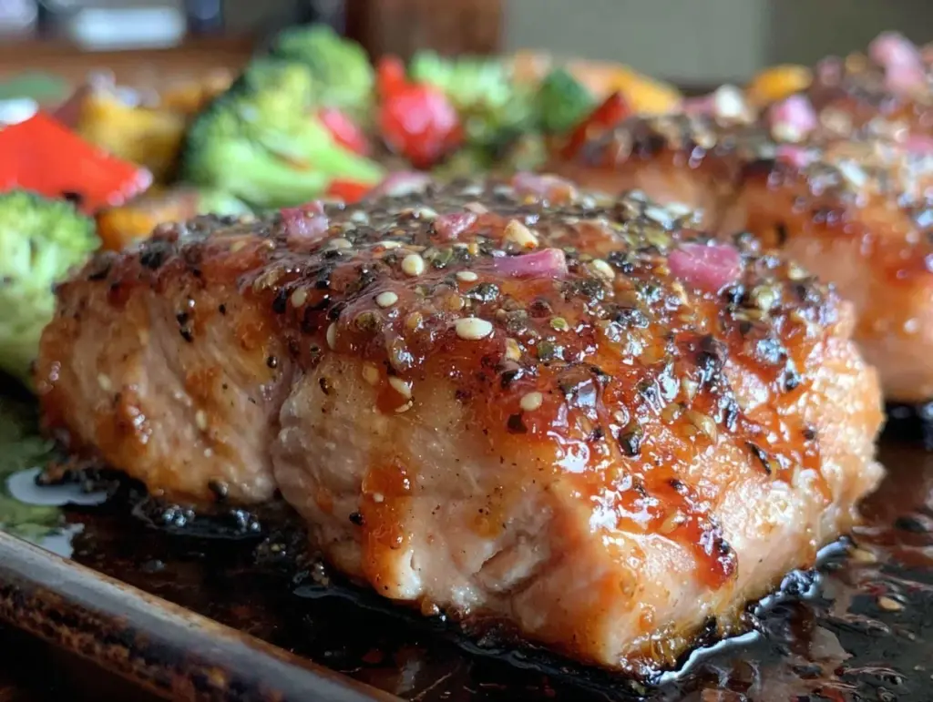 honey sriracha salmon recipe - featured image