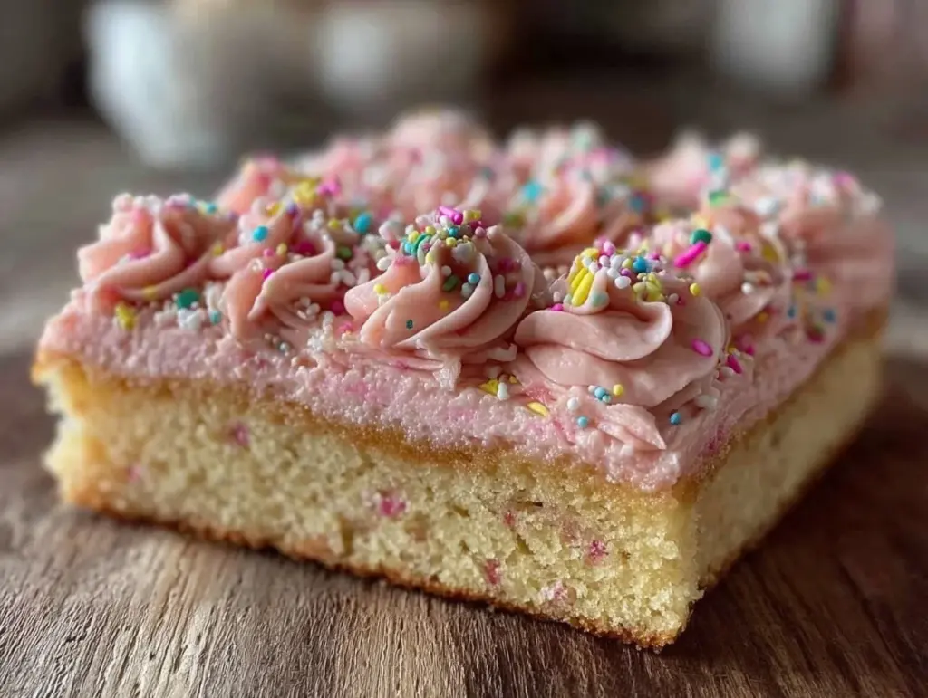 soft sugar cookie sheet cake - featured image