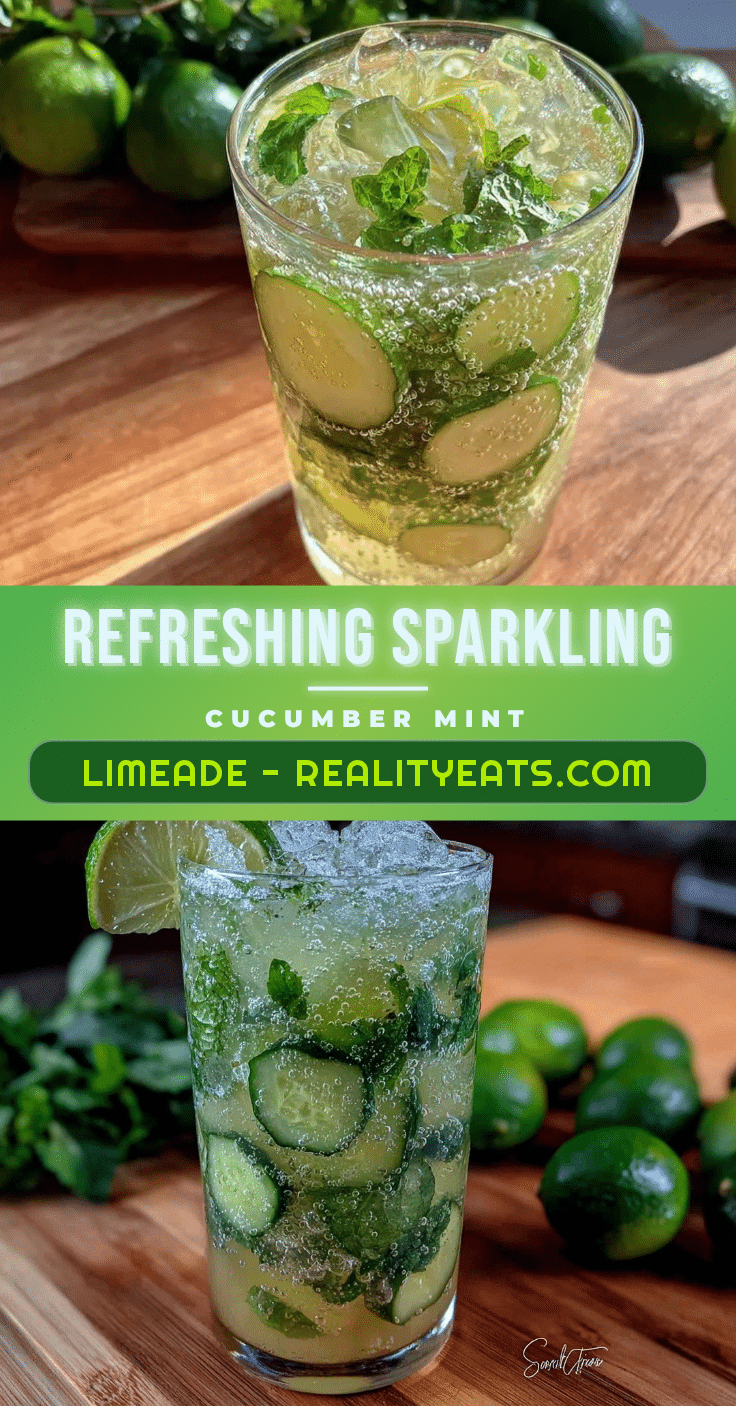 sparkling cucumber mint limeade recipe