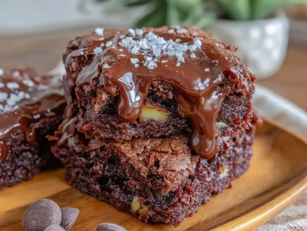 triple chocolate fudge brownies preparation steps