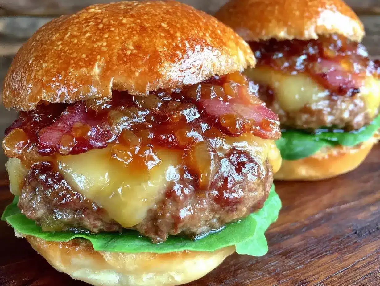 whiskey maple bacon burger preparation steps